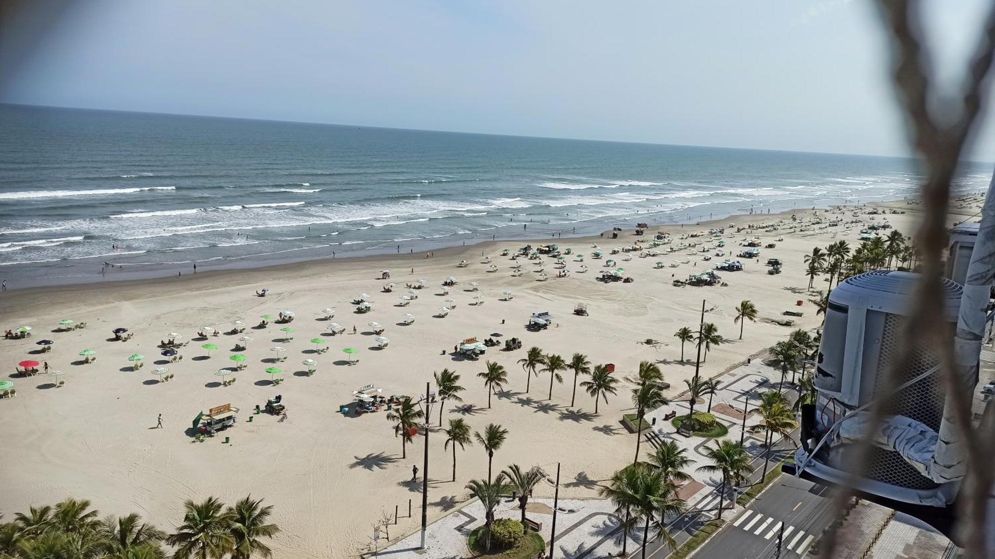 Apartamento De Frente E Com Vista Para O Mar Praia Grande  Eksteriør billede