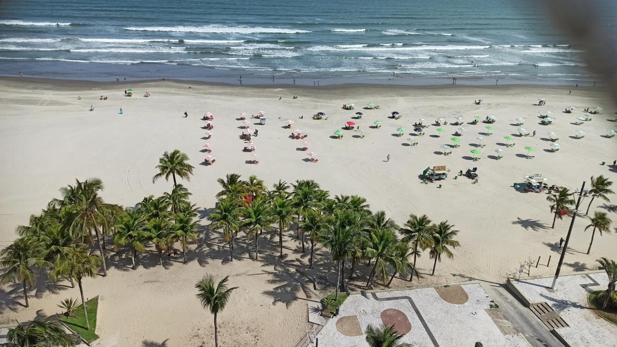 Apartamento De Frente E Com Vista Para O Mar Praia Grande  Eksteriør billede